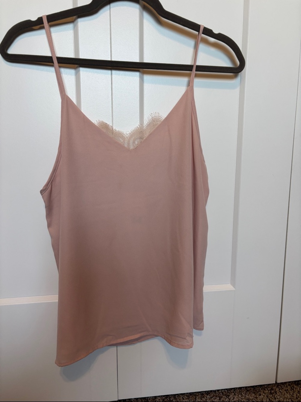 SO Blush Pink Lace-Trim Camisole